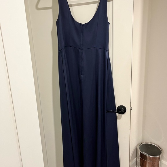 Navy blue formal maxi dress. Wedding guest dress. Worn twice. - Picture 3 of 4